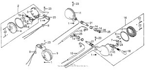 GL1000 Задний фонарь
