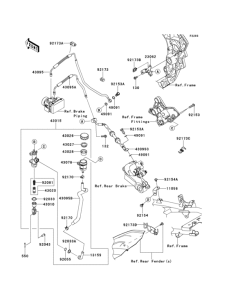 KLZ1000 Задний торм цилиндр