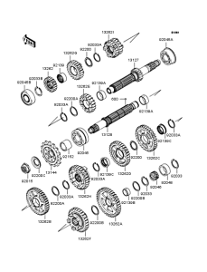 ZX1000 Трансмиссия