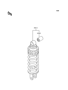 KLE250 Амортизатор