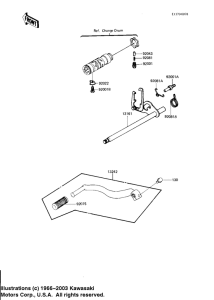 KZ1100 Переключатель передач