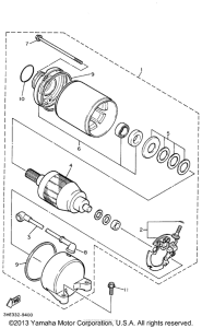 YZF600RKC Стартер