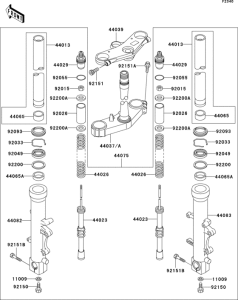 ZX600 Передняя вилка