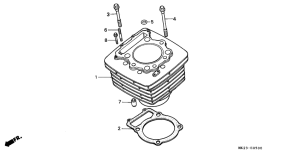 XR600R Цилиндр