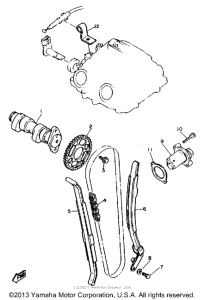 SRX600SC Camshaft - chain
