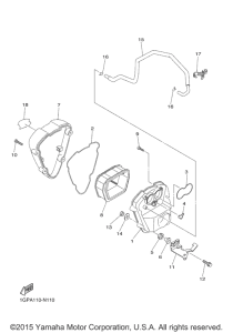 XVS1300CU Впускная система 2