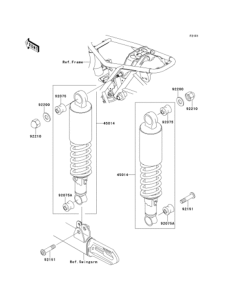 EJ650 Подвеска  /  амортизатор