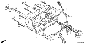 CRF50F Крышка картера правая