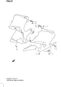 GS500 Under cowling installation parts