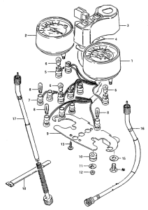ZR50 Спидометр-тахометр