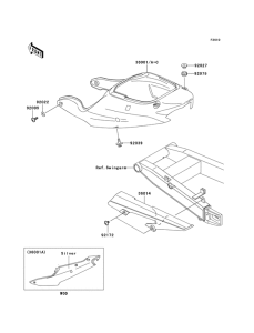 ZX600 Крышка боковая / защита цепи