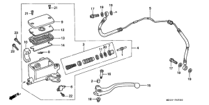 GL1500C Главный цилиндр сцепления