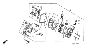 NSR125R Передний суппорт