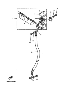 CG80Z Передний тормозной цилиндр