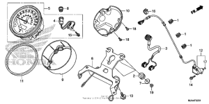 VT750RS Спидометр