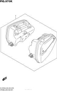 DL1000 (ABS) Optional (Side Case Set)