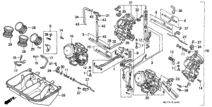 VFR750F Carburetor assy