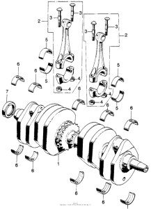 CB750 Коленвал