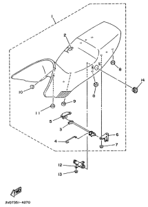 TDM850 Сиденье