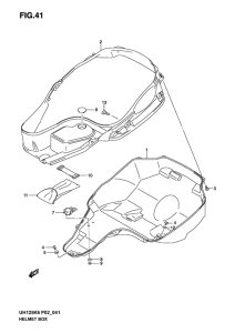 UH125 Багажник для шлема