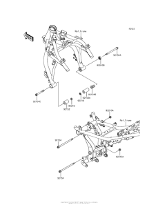 ER650 Крепление двигателя