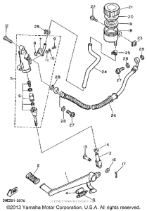FZR600RD Задний торм цилиндр