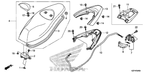 PCX150 Seat + grab rail