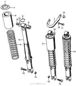CL450 Rear shock absorber k3-k4