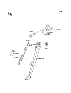 ZR250 Подножка