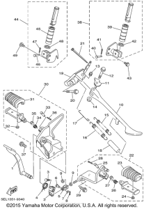 XVS1100LC Подножки