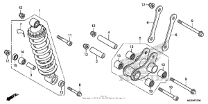 NC700X Задние амортизаторы