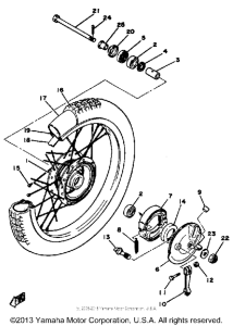 MX100H Переднее колесо