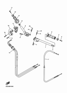 YZF-R1 Steering handle & cable