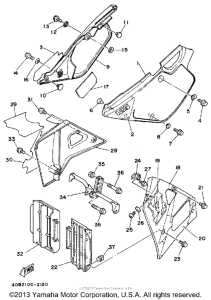 YZ125D1 Боковые обтекатели