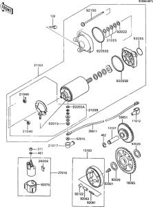 ZX600 Стартер