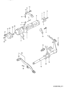 A100 Переключение передач