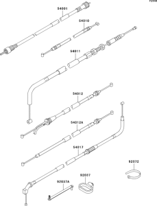 ER500 Тросы управления