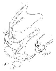 GSX-R600 Cowling body