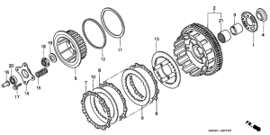 CB750F Бендикс