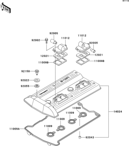 ZG1000 Крышка головки цилиндров