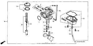 XR80R Карбюратор