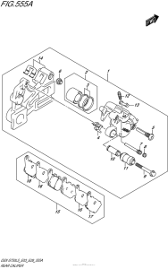 GSX-S750 Rear Caliper (Gsx-S750L5 E03)