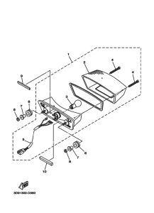 YBR125ED Taillight unit ass`y