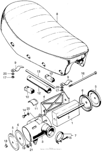 XL70 Seat + air cleaner