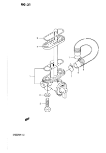 DR650 Топливный кран
