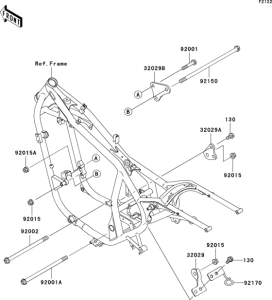 EN500 Крепление двигателя