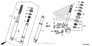 NPS50 Front fork + steering stem