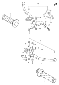 GSF600 Рулевой рычаг