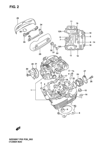 GZ250 Головка цилиндров