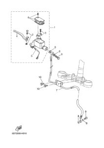 YZF-R125 Главный тормозной цилиндр
